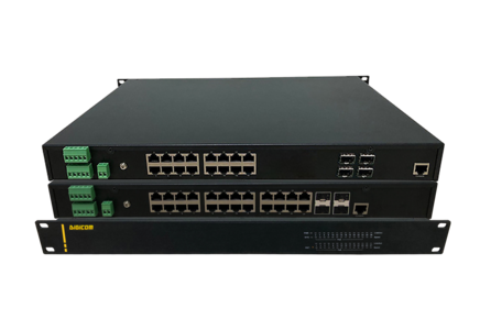 Промышленные PoE коммутаторы L3 в 19" стойку