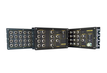 Коммутаторы с M12 промышленные Agate серии A, от -40 до 75 °С, IP40/65/67