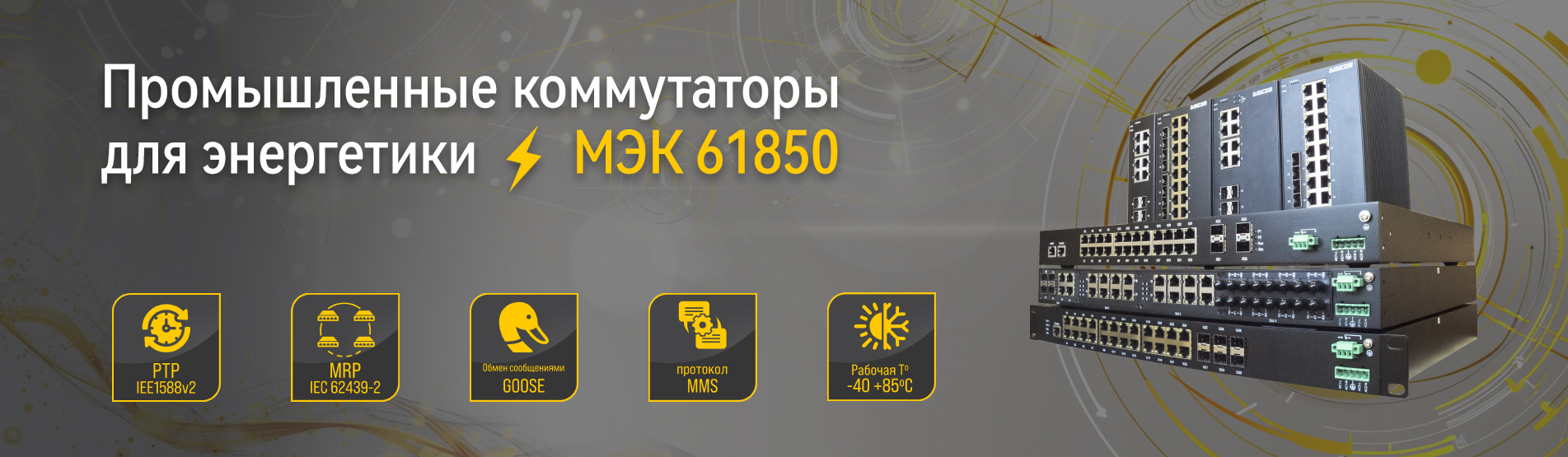 Баннер Коммутаторы для энергетики
